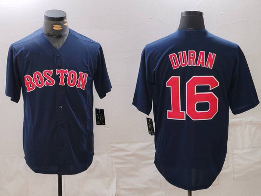 B.Red Sox #16 Jarren Duran Player Navy Cool Base Stitched Baseball Jerseys