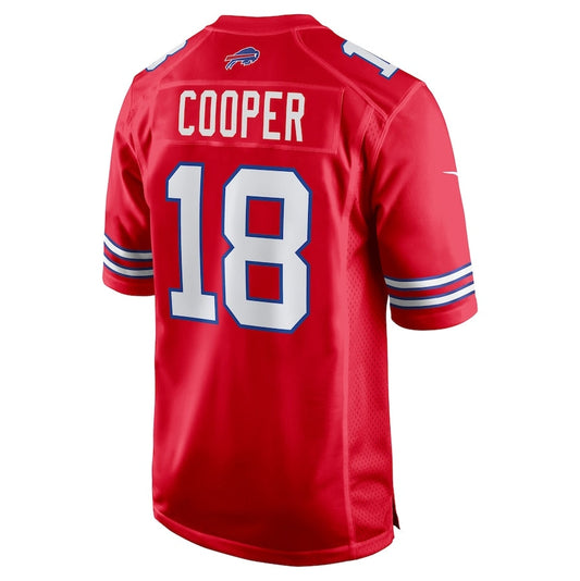 B.Bills #18 Amari Cooper Player Game Jersey Red  American Football Jerseys