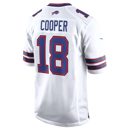 B.Bills #18 Amari Cooper White Player Game Jersey American Stitched Football Jerseys