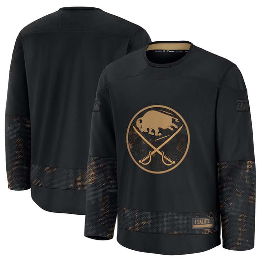 B.Sabres Fanatics Blank Player Game Hockey Jersey - Black Stitched American Hockey Jerseys