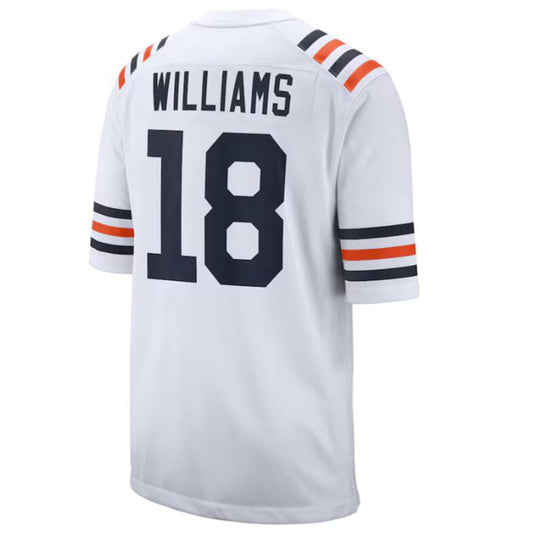 C.Bears #18 Caleb Williams White Game Player Football Jerseys