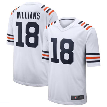 C.Bears #18 Caleb Williams White Game Player Football Jerseys