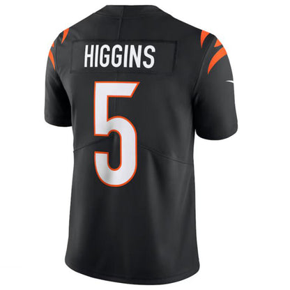 C.Bengals #5 Tee Higgins Player Black Vapor Untouchable Limited Jersey American Stitched Football Jerseys