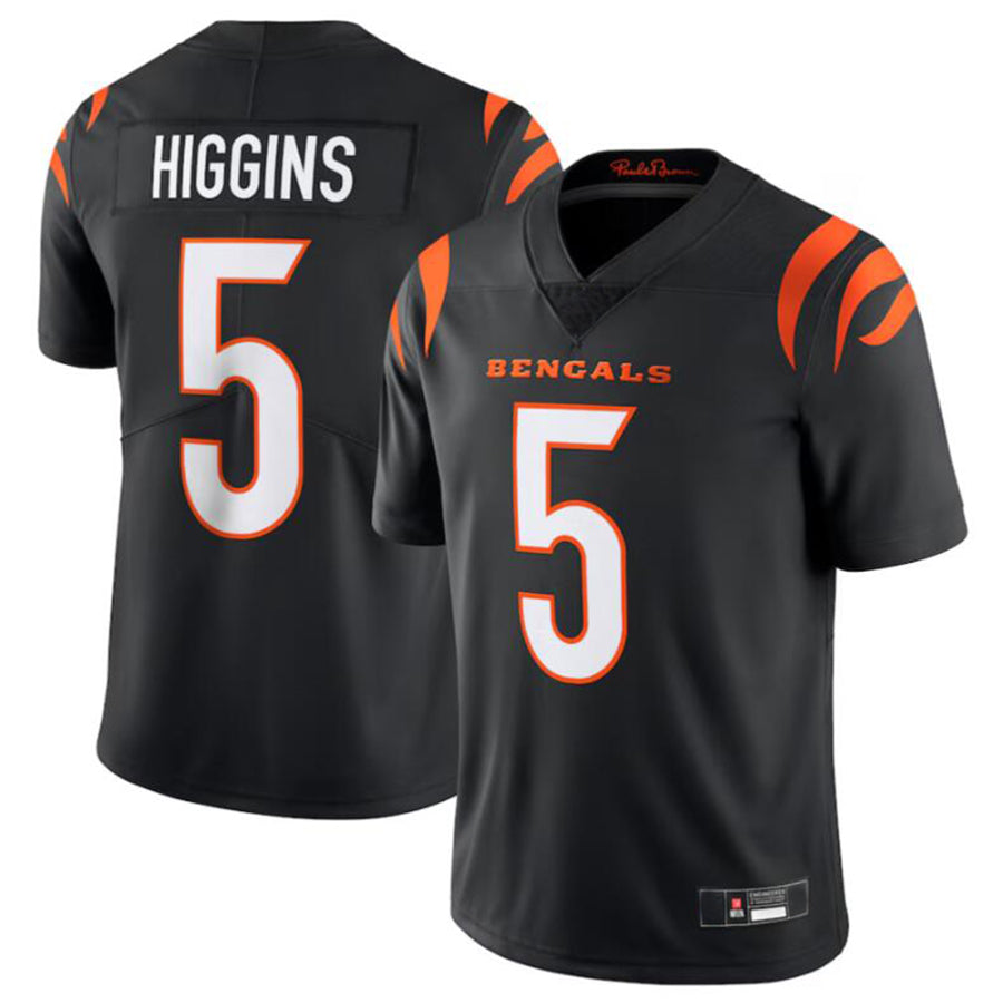 C.Bengals #5 Tee Higgins Player Black Vapor Untouchable Limited Jersey American Stitched Football Jerseys