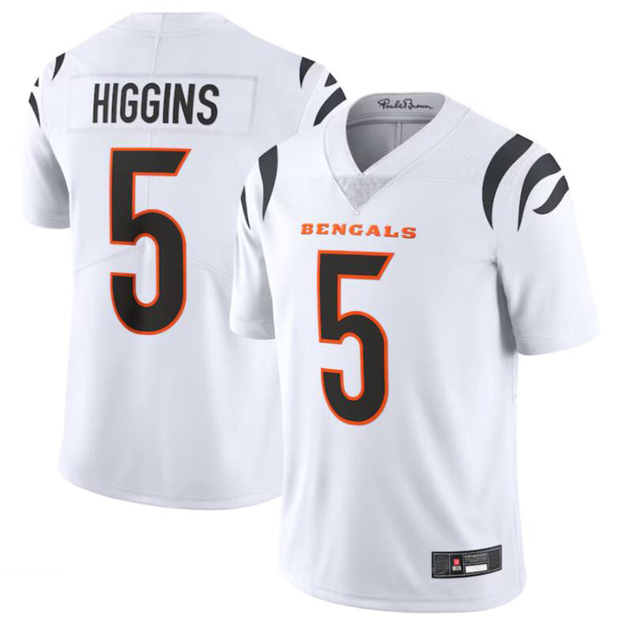 C.Bengals #5 Tee Higgins Player White Vapor Untouchable Limited Jersey American Stitched Football Jerseys