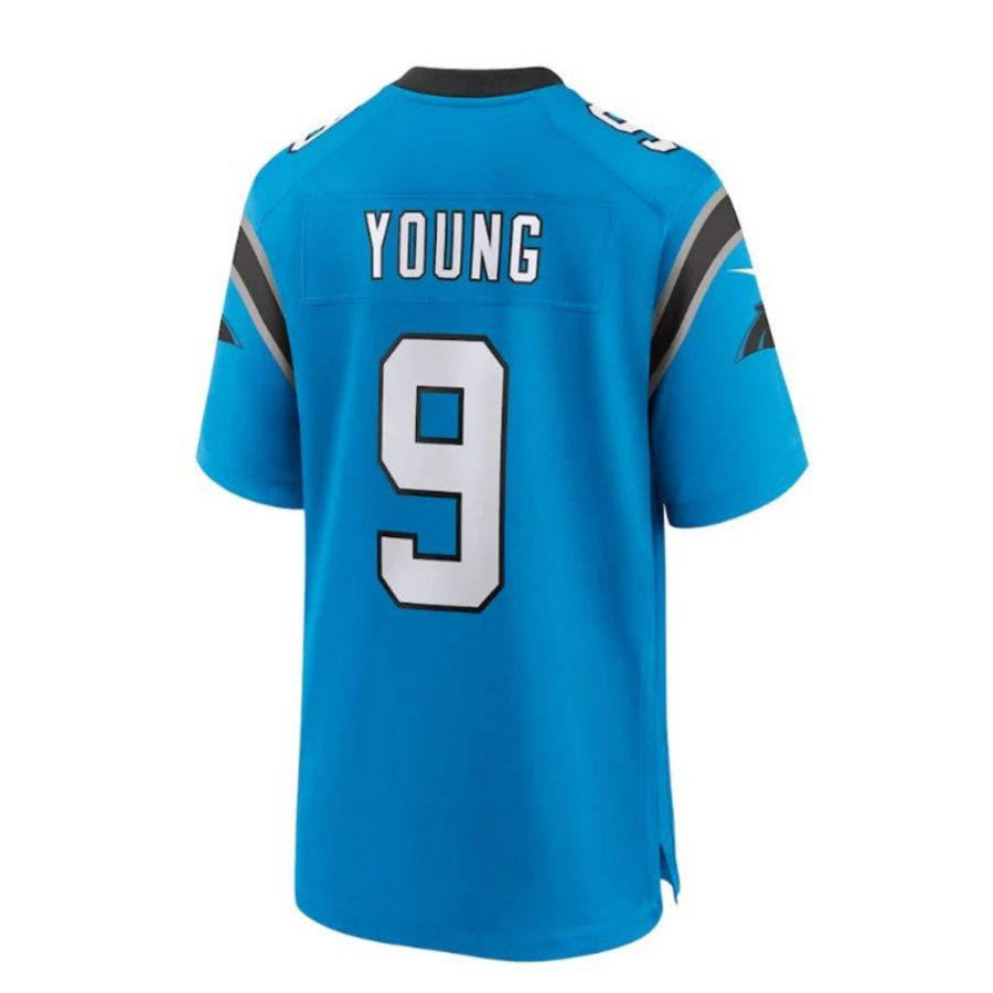 C.Panthers #9 Bryce Young Game Player Jersey - Blue Stitched American Football Jerseys