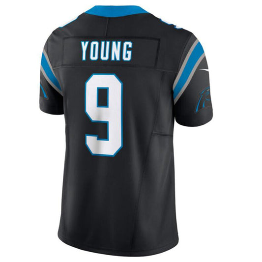 C.Panthers #9 Bryce Young Player Black Vapor F.U.S.E. Limited Jersey American Stitched Football Jerseys