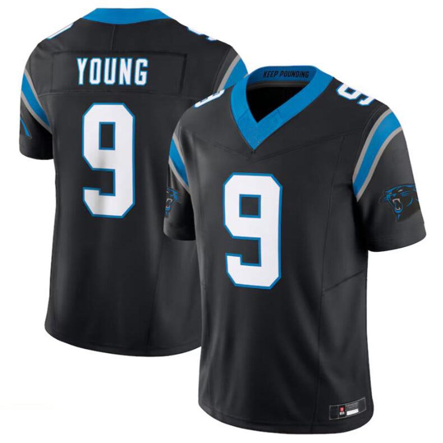 C.Panthers #9 Bryce Young Player Black Vapor F.U.S.E. Limited Jersey American Stitched Football Jerseys