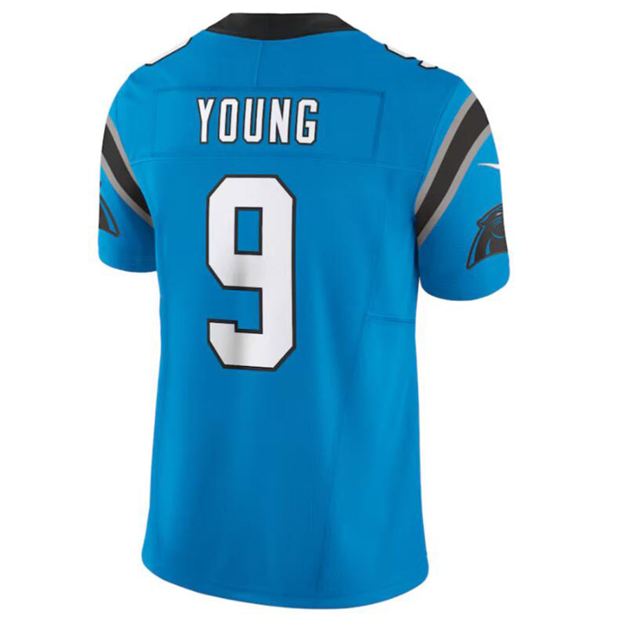 C.Panthers #9 Bryce Young Player Blue Vapor F.U.S.E. Limited Jersey American Stitched Football Jerseys