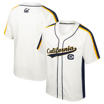 C.Bears Blank Player Colosseum Ruth Button-Up Baseball Jersey - Cream American College Jerseys