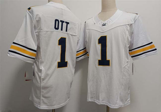 C.Golden Bears #1 Jaydn Ott Player White F.U.S.E. Stitched Football American College Jerseys