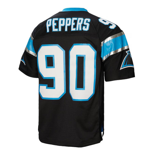 C.Panthers #90 Julius Peppers Legacy Replica Player Jersey – Black American Football Jerseys