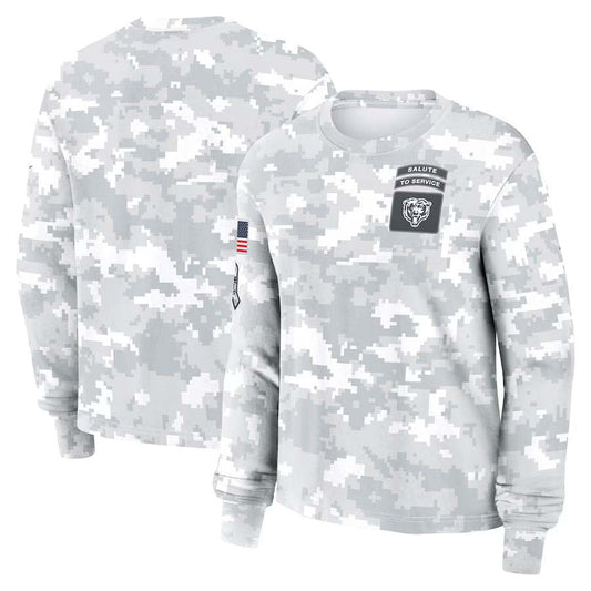 C.Bears Salute To Service Club Pullover Player Jersey Birthday gifts -Stitched American Football Jerseys