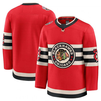 C.Blackhawks Fanatics Blank Player Game Jersey - Red Stitched American Hockey Jerseys