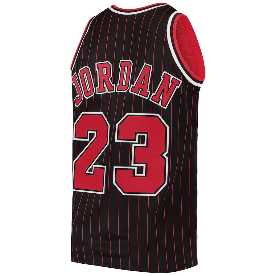 C.Bulls #23 Michael Jordan Hardwood Classics Authentic Player Jersey - Black American Basketball Jerseys