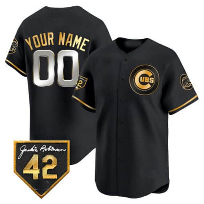 Custom C.Cubs Jackie Robinson Patch Vapor Premier Limited  V2– All Stitched Baseball Jerseys