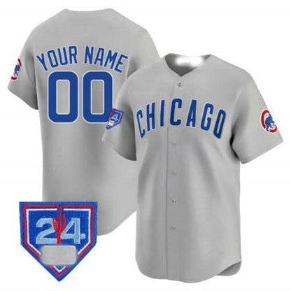 Custom C.Cubs Spring Training Patch Vapor Premier Limited– All Stitched Baseball Jerseys