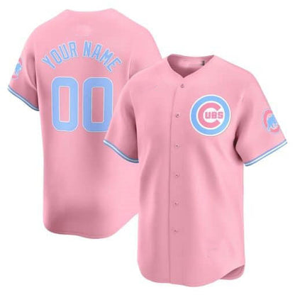 Custom C.Cubs Bubblegum Pink Vapor Premier Limited– Stitched Baseball Jerseys