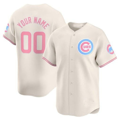 Custom C.Cubs Bubblegum Pink Vapor Premier Limited– Stitched Baseball Jerseys