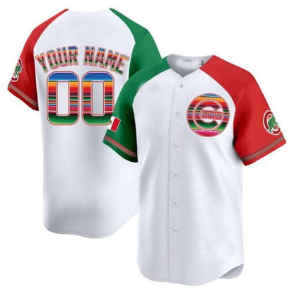 Custom C.Cubs Mexico Vapor Premier Limited– Stitched Baseball Jerseys