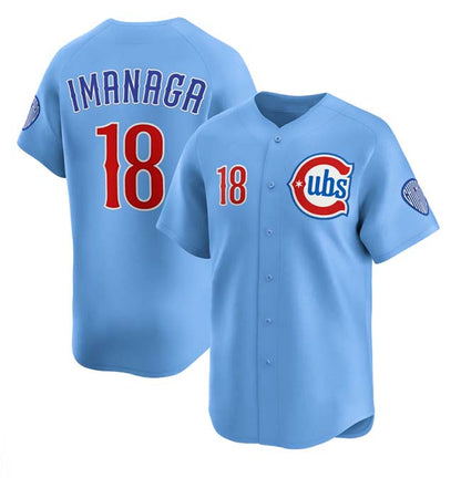 C.Cubs #18 Shōta Imanaga Player Blue 2024-25 2nd Alternate Limited Stitched Baseball Jerseys