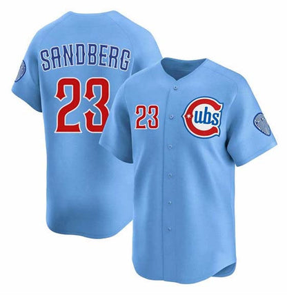 C.Cubs #23 Ryne Sandberg Player Blue Limited Stitched Baseball Jerseys