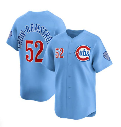 C.Cubs #52 Pete Crow-Armstrong Player 2024-25 Blue 2nd Alternate Limited Stitched Baseball Jerseys