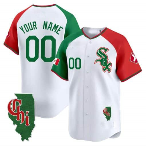 Custom C.White Sox Mexico Vapor Premier Limited – Illinois Patch –Stitched Baseball Jerseys