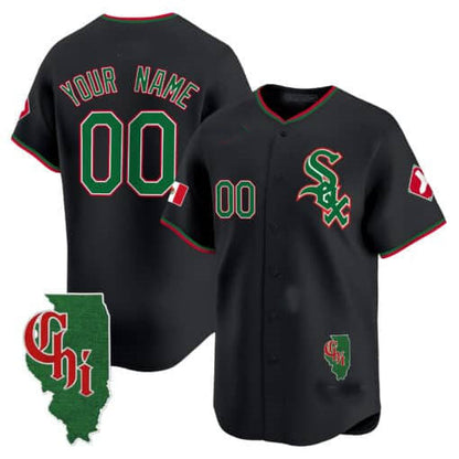 Custom C.White Sox Mexico Vapor Premier Limited – Illinois Patch –Stitched Baseball Jerseys