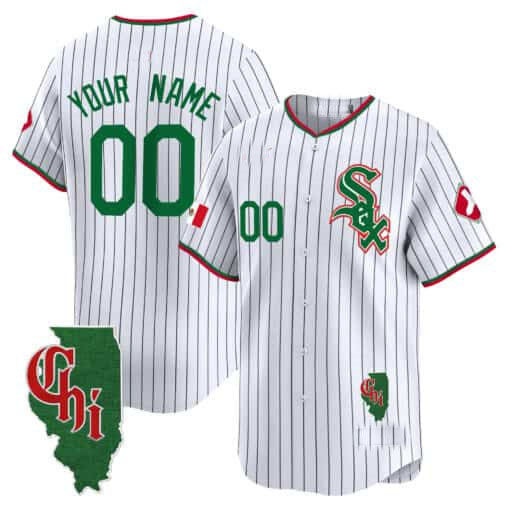 Custom C.White Sox Mexico Vapor Premier Limited – Illinois Patch –Stitched Baseball Jerseys