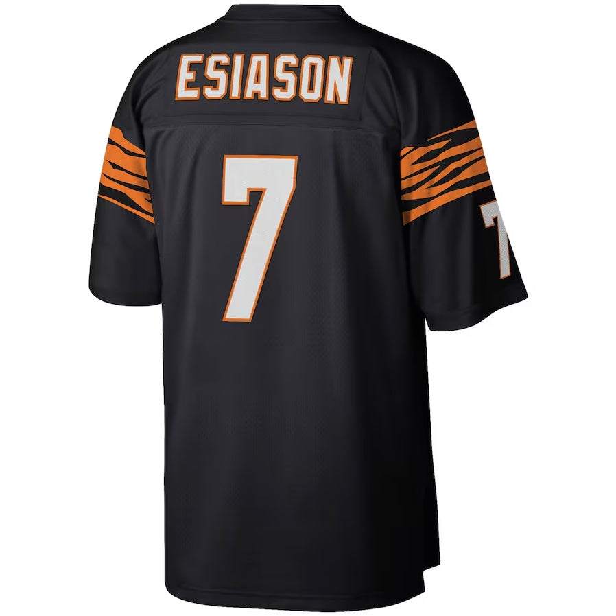 C.Bengals #7 Boomer Esiason Legacy Replica Player Jersey - Black American Football Jerseys