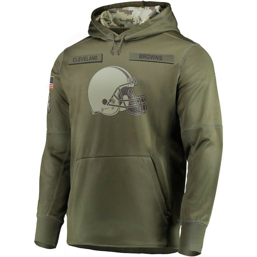 C.Browns Salute To Service Club Pullover Hoodie Birthday and Christmas gifts Stitched American Player Football Jerseys