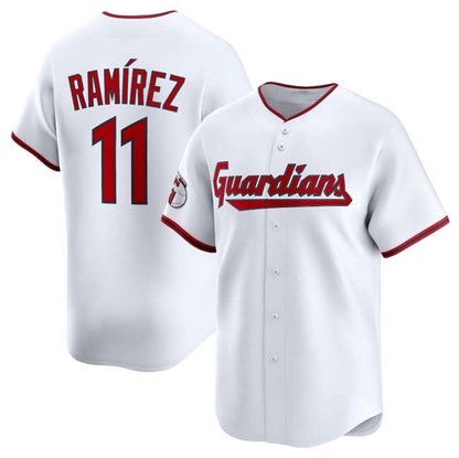 C.Guardians #11 Jose Ramirez Player White Game Jersey Limited Stitched Baseball Jerseys