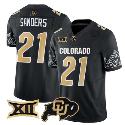 C.Buffaloes #21 Shilo Sanders Player Black Stitched American College Jerseys