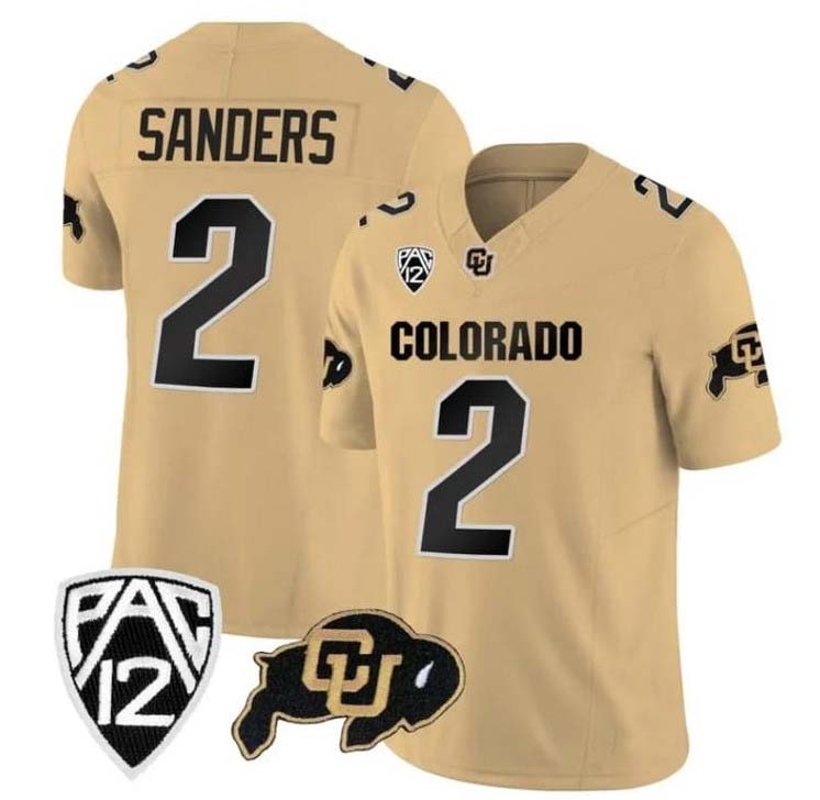 C.Buffaloes #2 Shadeur Sanders Player Brown Stitched American College Jerseys