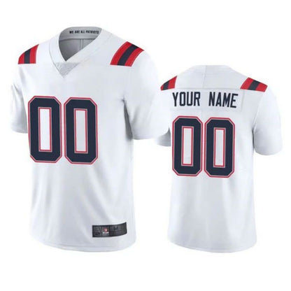 Custom NE.Patriots Game White Jersey -Stitched American Football Jersey