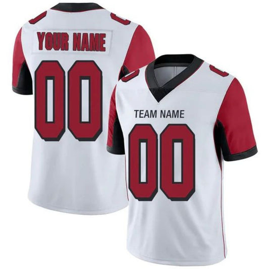 Custom A.Falcons White Game Jersey -American Stitched Football Jerseys