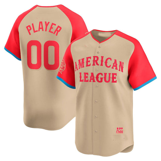 Custom American League All-Star Game Limited Pick-A Jersey - Cream Baseball Jerseys