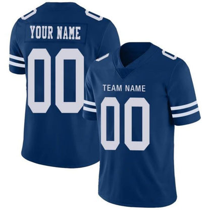 Custom D.Cowboys Stitched Blue Football Jerseys Personalize Birthday Gifts Jerseys