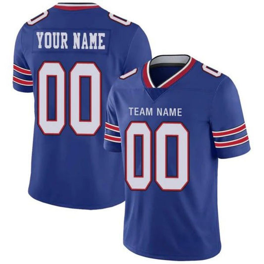 Custom B.Bills Royal Stitched American Football Jerseys Personalize Birthday Gifts