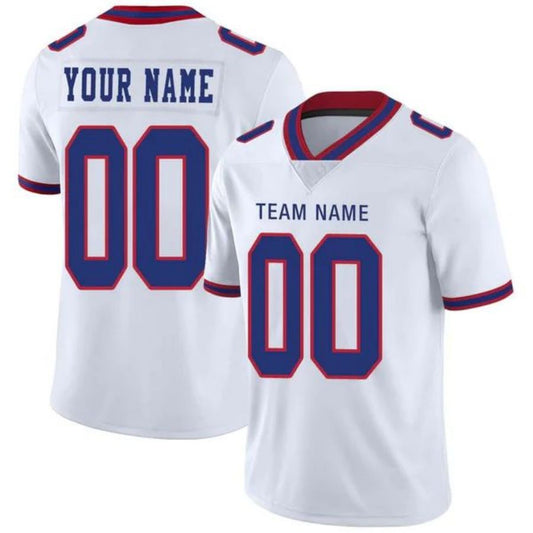 Custom B.Bills White American Stitched Football Jerseys -Personalize Birthday Gifts