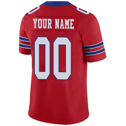 Custom B.Bills Red Vapor Elite Jersey Stitched American Football Jerseys Personalize Birthday Gifts