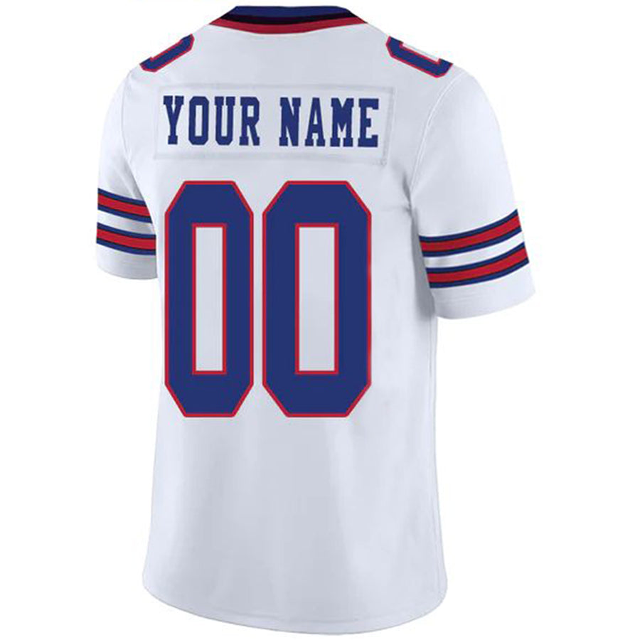 Custom B.Bills White Game Jersey Stitched American Football Jerseys Personalize Birthday Gifts