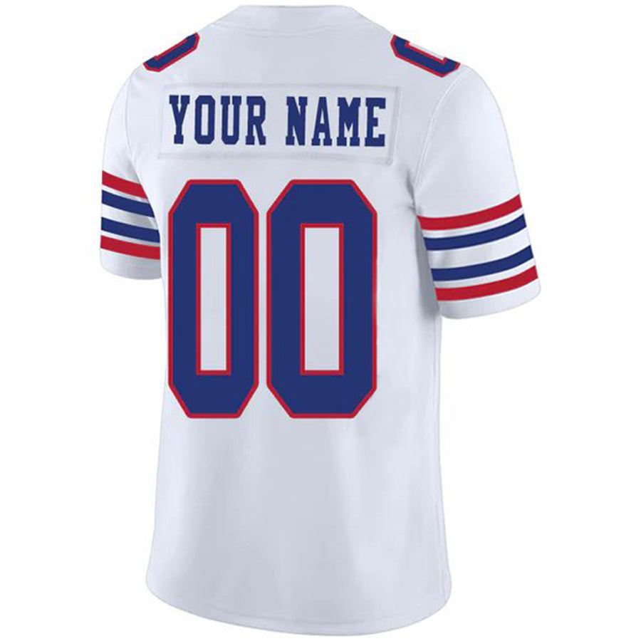 Custom B.Bills White Vapor Elite Jersey Stitched American Football Jerseys Personalize Birthday Gifts