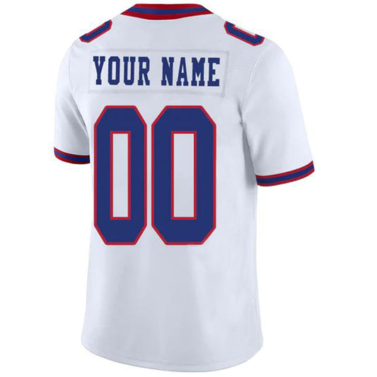 Custom B.Bills White Game Jersey -Stitched American Football Jerseys