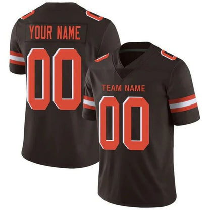 Custom C.Browns Game Stitched American Football Jerseys Personalize Birthday Gifts Brown Jersey