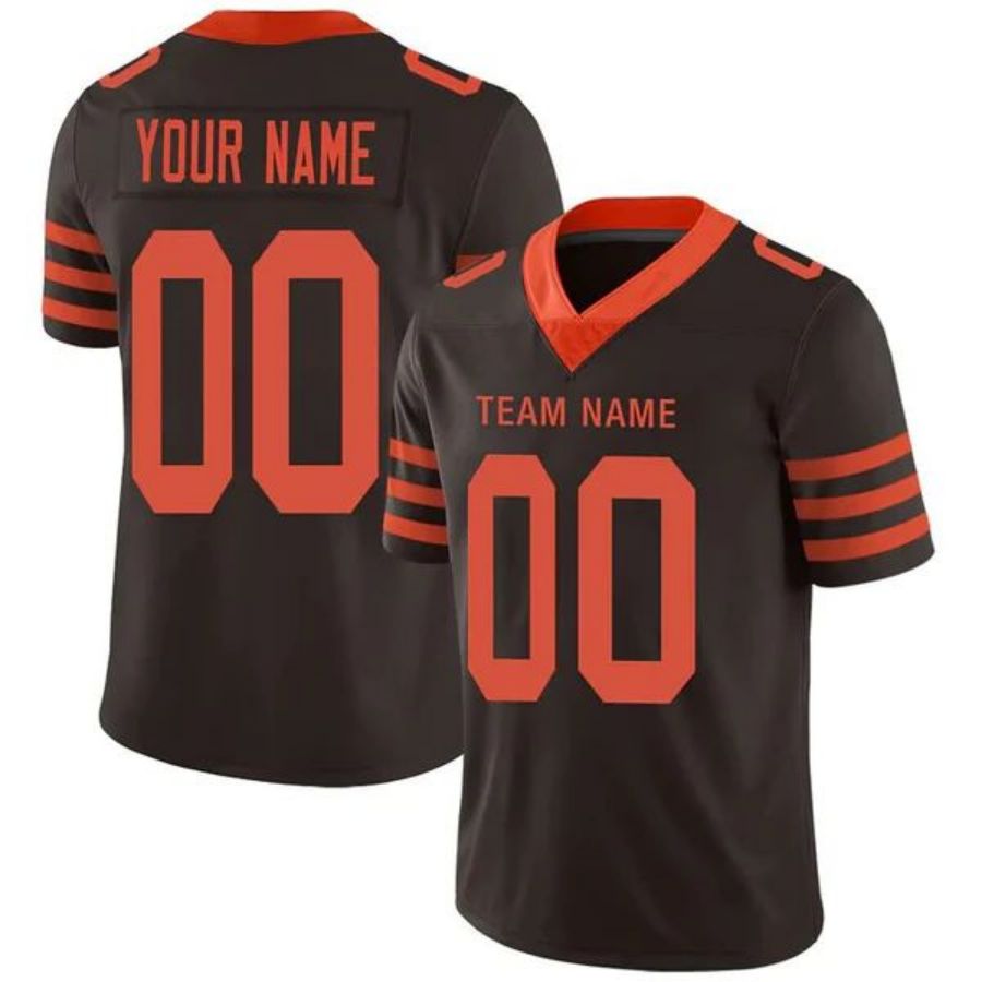 Custom C.Browns Brown Vapor Elite Jersey -American Stitched Football Jerseys Personalize Birthday Gifts