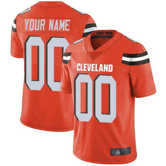 Custom C.Browns Orange Game Jersey -Stitched American Football Jerseys