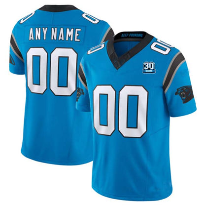 Custom C.Panthers Blue F.U.S.E. Vapor Limited Stitched Football Jersey