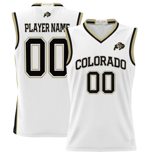 Custom C.Buffaloes NIL Pick-A Lightweight Basketball Jersey - White American College Jerseys